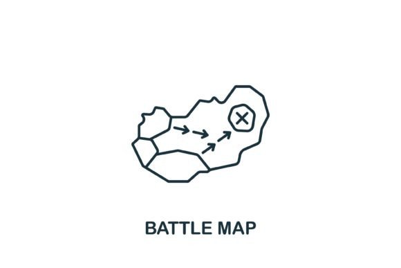 Battle Map Icon: Graphics and Icons for Creative Design