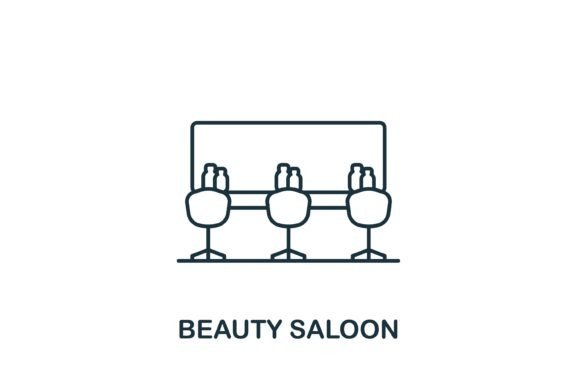 Beauty Saloon Icon: Graphics and Icons for Creative Projects