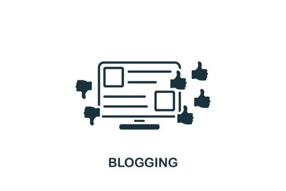 Blogging Icon: A Simple Graphic for Diverse Digital Products