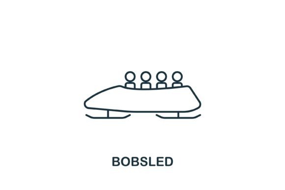 Bobsled Icon: Graphics and Icons for Creative Design