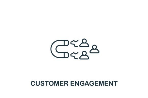 Customer Engagement Icon Graphics and Icons