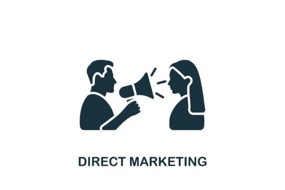 Direct Marketing Icon for Small Business Branding and Graphics
