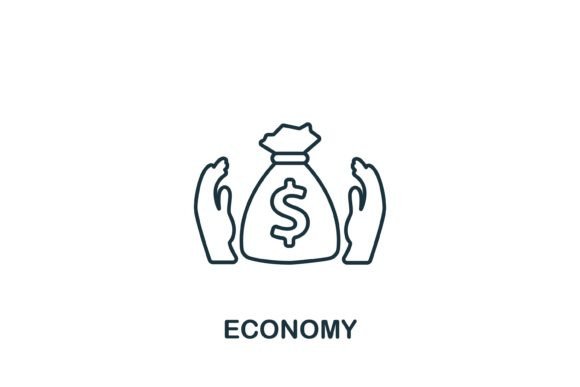 Economy Icon: Graphics and Icons for Modern Design
