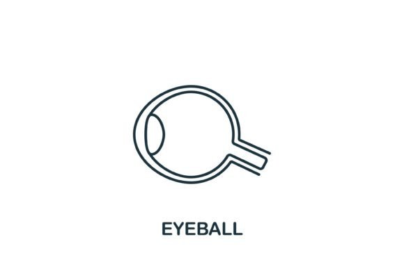 Eye-Catching Eyeball Icon for Graphics and Icons