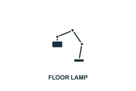 Floor Lamp Icon: A Versatile Graphic Design Asset for Modern Branding