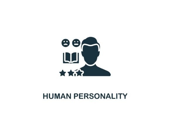 Human Personality Icon: A Versatile Graphic for Handmade Creations