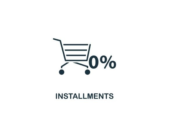 Installments Icon: A Versatile Graphic Design Asset for Local Business Branding