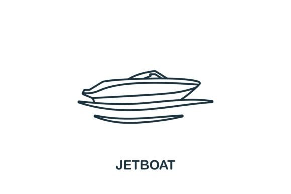 Jetboat Icon: Graphics and Icons for Summer Design