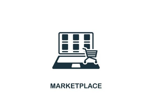 Marketplace Icon: A Versatile Graphic Design Asset for Local Business Branding