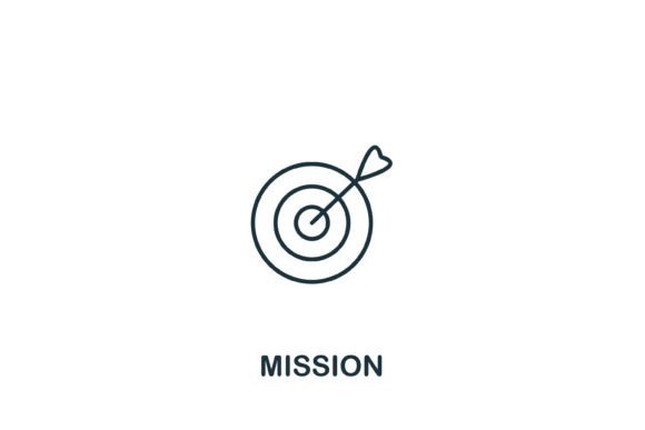 Mission Icon: Graphics and Icons for Modern Design
