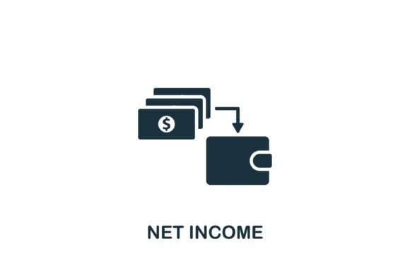 Net Income Icon: A Versatile Graphic Design Asset for Modern Branding