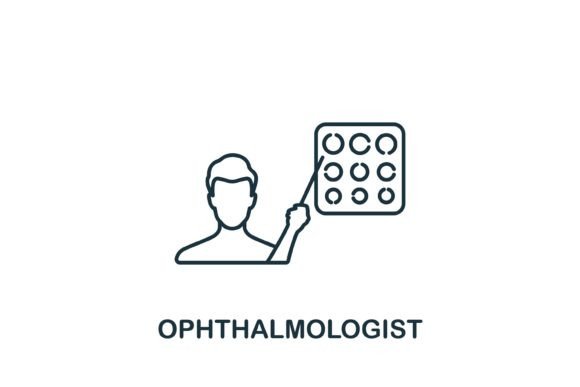 Ophthalmologist Icon Graphics and Icons