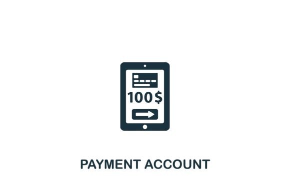Payment Account Icon: A Versatile Graphic for Modern Design Projects