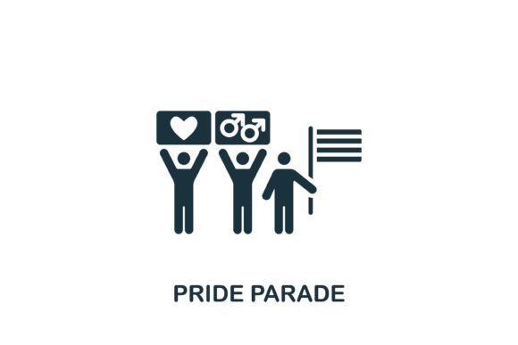 Pride Parade Icon: A Modern Design Asset for Content Publishing