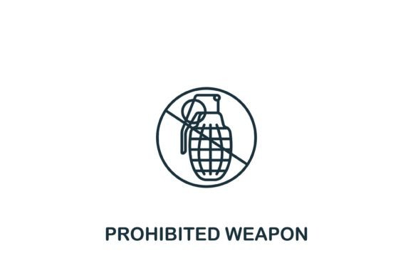 Prohibited Weapon Icon Graphics and Icons