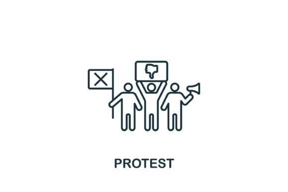 Protest Icon: Graphics and Icons for Creative Design