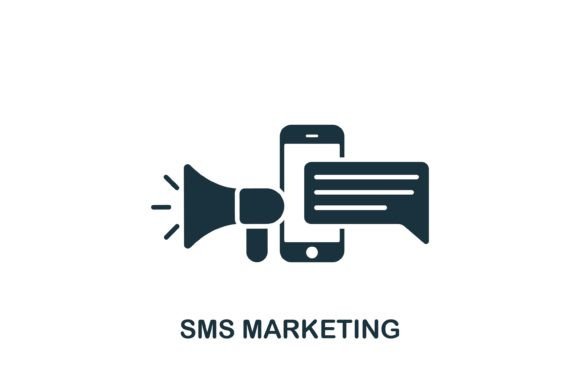 SMS Marketing Icon: A Simple Graphic for Digital Sellers