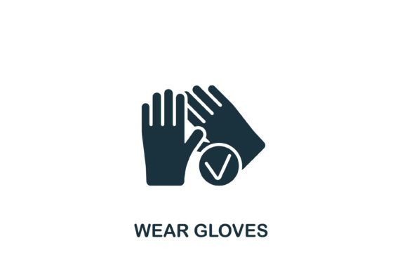 Wear Gloves Icon: A Versatile Graphic Design Asset for Local Business Branding